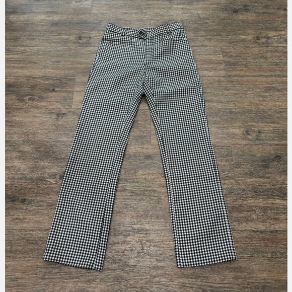 Moschino Cheap And Chic Gingham Pants Wool 1990 Made In italy Womens 4 - Picture 1 of 7